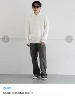 KAIKO BOX KNIT SHIRT シルク混 - メルカリ