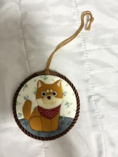 柴犬モチーフ 壁掛けオーナメントのサムネイル