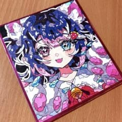 オリジナル 手描きアナログイラスト 色紙 - メルカリ