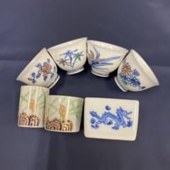 煎茶道具 茶巾筒 盆巾筒 茶碗 7点セット 二条流 - メルカリ