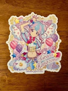 オールアイカツ！ダイカットステッカー 花園きらら アイカツスターズ 