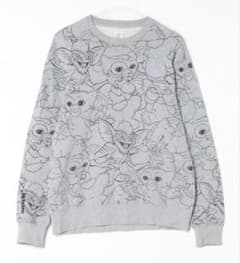 完売品】グラニフ グレムリン コラボ 総柄 ギズモ スウェット グレー L 