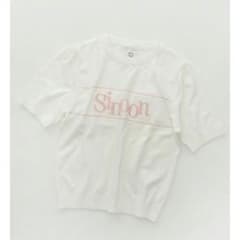 Sinoon ロゴハーフニット Ivoryのサムネイル