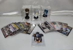 중고 DEATH NOTE 목 흔들기 마스코트 3개·데스노트 카드 20장