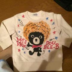 ☆美品☆ミキハウス☆ダブルB☆トレーナー80☆男女可のサムネイル