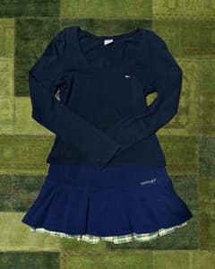 TOMMY GIRL 長袖Tシャツとフレアスカートセットのサムネイル