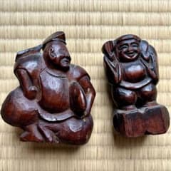 恵比寿 大黒　木彫　郷土玩具　時代　骨董　古美術　張子型　江戸　明治　昭和 恵比寿 大黒 木彫 郷土玩具 時代 骨董 古美術 張子型 江戸 明治 昭和