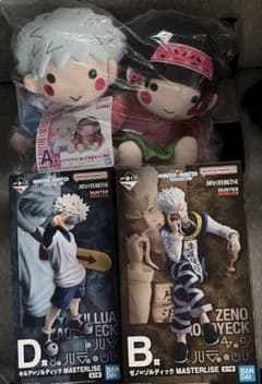 HUNTER × HUNTER 이치 반 쿠지 A상 킬루아 & 알카 B상 제노 D상 킬루아