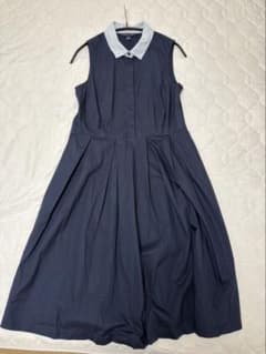 TOMMY HILFIGER ノースリーブワンピース 紺色のサムネイル
