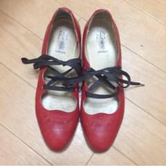 Fly London 赤のパンプス、バレエシューズのサムネイル