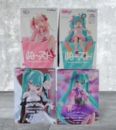 初音ミク /桜ミク ぬーどるストッパーフィギュア4種セット