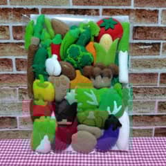 フェルト野菜☆色んな色♪ フェルトままごと お野菜色々 おもちゃ・人形 smrymamagoto 通販