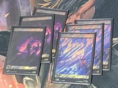 서지 foil MTG 늪 Swamp 6장 세트 Marvel 콜라보레이션