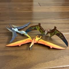 ケツァルコアトルスディモルフォドンプテラノドンアニア恐竜フィギュア 3体セットのサムネイル