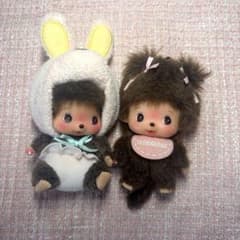 ベビチッチ　アニマル　顔でか　マスコットキーホルダー　2体セットのサムネイル