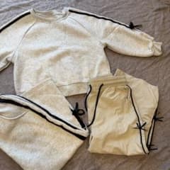 3点セット キッズ セットアップ スウェット パンツ リボンのサムネイル