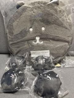 ナガノ ふわもち ブラックだらけ ぬいぐるみくじ D賞 クッション E賞 セットのサムネイル