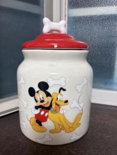 Disney ミッキー＆プルート 陶器製 キャニスター 菓子入れ - メルカリ