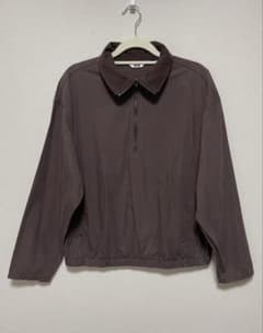 ★美品【UNIQLO】ハーフジッププルオーバー／ブラウン／M★