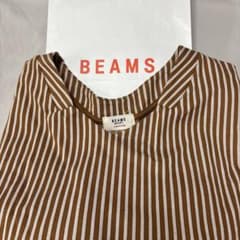 「9月末で出品終了」BEAMS HEART ストライプ 半袖カットソー 新品のサムネイル
