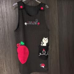 ねこエプロン アップリケ刺繍のサムネイル