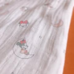 ベビーミニー　ダブルガーゼ生地　 60×50cm ① ディズニーのサムネイル