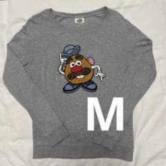 히 * D 님 [토이 스토리] 미스터 감자 헤드 자수 얇은 스웨트 M 데