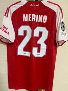 【新品未使用】アーセナル　メリーノ　25/26　CL仕様　ユニフォーム　選手仕様 新品未使用】アーセナル メリーノ 25/26 CL仕様 ユニフォーム 選手仕様