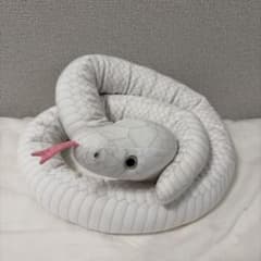 ヘビ ぬいぐるみ ロング ホワイトのサムネイル