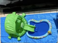 カメ型 ビニールプール 滑り台付きのサムネイル
