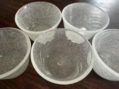 倉敷ガラス 小鉢×5 泡 倉敷ガラス 小鉢×5 泡 - メルカリ