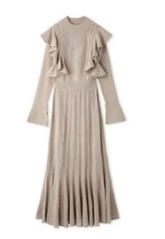 紙タグ付き　フレイアイディー　シアージャガードニットワンピ FWNO225050 紙タグ付き フレイアイディー シアージャガードニットワンピ