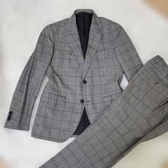 ユナイテッドアローズ　チェック スーツ 115cm ユナイテッドアローズ グレー系チェック スーツ セットアップ - メルカリ