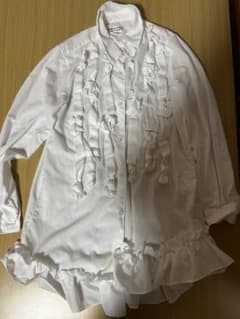 COMME des GARCONS フリル装飾 長袖シャツ ゴムデギャルソン - メルカリ