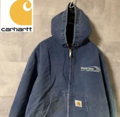 カーハート  ダックパーカー　ダックジャケット　アクティブジャケット　デニム　青のサムネイル
