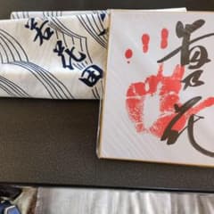 貴乃花 手形色紙 浴衣反物 セット 相撲のサムネイル