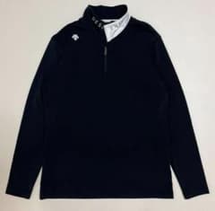 DESCENTE GOLF スペクタースムースストレッチ起毛スタンドジップシャツ