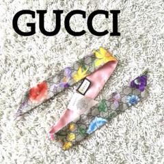 グッチ　GUCCI スカーフ　ストール　ピンク　GG 花柄　5×86 S456 グッチ GUCCI スカーフ ストール ピンク GG 花柄 5×86 S456