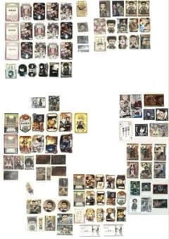 鬼滅の刃 ダイカットステッカーウエハースカードブロマイド名刺煉獄無一郎宇髄蜜璃 鬼滅の刃 ダイカットステッカーウエハースカードブロマイド名刺