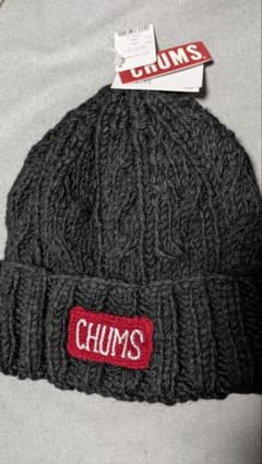 CHUMS ニット帽 ブラック キッズフリーサイズのサムネイル