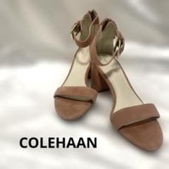 COLE HAAN スエード調 アンクルストラップ サンダル ピンクのサムネイル