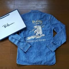 高橋 塗装様専用☆レミレリーフ 刺繍 ウェスタンデニムシャツ M  ベイフローのサムネイル
