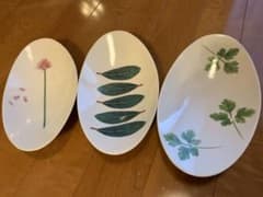 LA AMYS  ラ・エミーズ　herbs 楕円プレート3枚セットのサムネイル