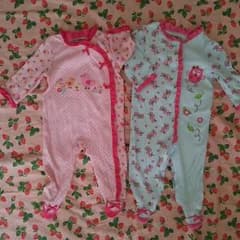 足つきロンパ☆70☆2枚セット☆9mのサムネイル