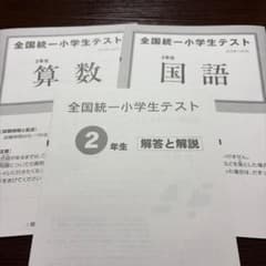全国統一小学生テスト 2年生 算数・国語 2023年11月のサムネイル