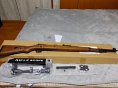 DOUBLE BELLE Kar98k リアルウッド  エアコキ  スコープ付のサムネイル