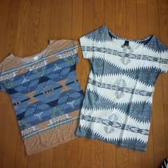 moussy ネイティブ柄Tシャツ　2枚セット ungridチチカカ好きさんに！のサムネイル