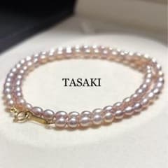 【TASAKI✨K18刻印】テリ最強 ネックレス ピンク ベビーパール 本真珠 K18刻印】TASAKI ベビーパール ネックレス 本真珠 ピンク テリ強
