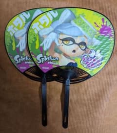 スプラトゥーン シオカラーズうちわ 2枚  アオリ・ホタルのサムネイル
