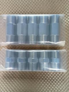 光陽産業1/2クローム六角ニップル60ｍｍ・40ｍｍ　10個セットのサムネイル
